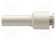 Push-in fitting; straight,reductive; -1÷10bar; polypropylene SMC