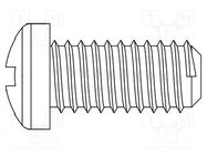 Screw; M3x35; 0.5; Head: cheese head; Phillips; polyamide; ISO 7045 DREMEC