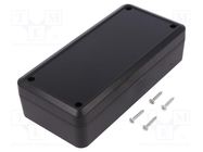 Enclosure: multipurpose; X: 89mm; Y: 189mm; Z: 50mm; ABS; black KRADEX