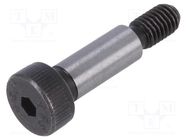 Shoulder screw; steel; M5; 0.8; Thread len: 9.5mm; hex key; HEX 3mm ELESA+GANTER