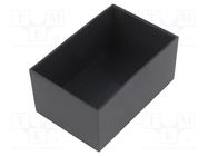 Enclosure: designed for potting; X: 50mm; Y: 75mm; Z: 35mm; ABS HAMMOND