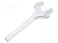 Fiber for LED; Ø: 3mm; L: 30mm; round; Front: flat MENTOR