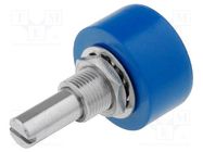 Potentiometer: shaft; single turn; 2kΩ; ±15%; 1W; linear; 6.35mm SR PASSIVES