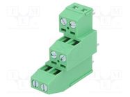 PCB terminal block; angled 90°; 3.81mm; ways: 6; on PCBs; 1mm2 DEGSON ELECTRONICS