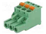 Pluggable terminal block; 5mm; ways: 3; angled 90°; plug; female DEGSON ELECTRONICS