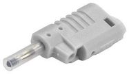 CONN, BANANA, PLUG, 36A, SCREW, WHT