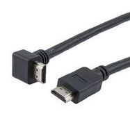 HDMI 2.1 CABLE, M/RA-UP-M, PVC, BLK, 2.0M 52AK0490