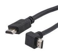 HDMI 2.1 CABLE, M/RA-UP-M, LSZH, BLK, 1.0M 52AK0515