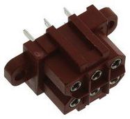 CONNECTOR, RECEPTACLE, 6POS, 3ROW, 5MM