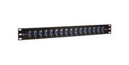 PATCH PANEL, DB9 F-F COUPLER, 16PORT, 1U