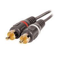 CABLE, DUAL RCA/PHONO PLUG-PLUG, 25FT