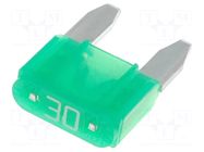 Fuse: fuse; 30A; 32VDC; automotive; 10.9mm; Mini; MINI LITTELFUSE