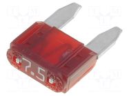 Fuse: fuse; 7.5A; 32VDC; automotive; 10.9mm; Mini; MINI LITTELFUSE
