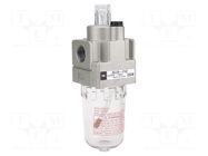 Lubricator; 3400l/min; max.10bar; polycarbonate; Thread: G 1/8" SMC