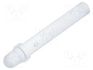 Fiber for LED; round; Ø3mm; Front: convex; straight BIVAR