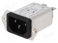 Connector: AC supply; socket; male; 10A; 250VAC; IEC 60320; C14 (E) SCHURTER