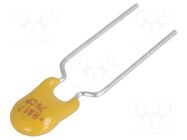 Fuse: PTC polymer; 170mA; THT; 5.1mm; Ø0.51x7.6mm ECE
