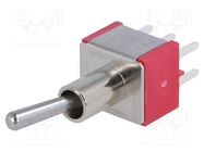 Switch: toggle; Pos: 2; DPDT; ON-ON; 5A/125VAC; 5A/28VDC; -30÷85°C IC SWITCHES