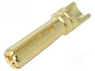Laboratory connector: 4mm banana; plug; 36A; non-insulated; 0.3mΩ AMASS