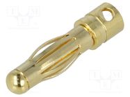 Connector: 4mm banana; plug; 32A; non-insulated; 0.55mΩ; 12AWG AMASS