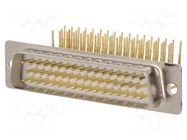 Connector: D-Sub; PIN: 50; socket; male; on PCBs; angled 90°; THT CONNFLY