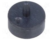 Button; 9.5mm; round; black MEC