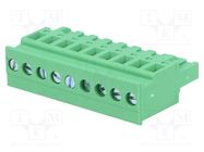 Pluggable terminal block; 5.08mm; ways: 9; angled; plug; female DEGSON ELECTRONICS