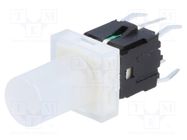 Switch: keypad; Pos: 2; SPST-NO; 0.05A/12VDC; colourless; LED; THT 