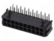 Connector: wire-board; socket; male; 3mm; PIN: 20; THT; 5A; 2x10; 10mΩ NINIGI