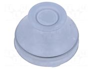 Grommet; with bulkhead; Ømount.hole: 38mm; EPDM; grey; Size: M40 SCHNEIDER ELECTRIC