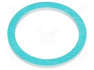 Gasket; composite; Thk: 2mm; Øint: 47mm; Øout: 55mm; PG36; -40÷300°C HUMMEL