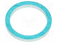 Gasket; composite; Thk: 2mm; Øint: 16mm; Øout: 20mm; M16; -40÷300°C HUMMEL