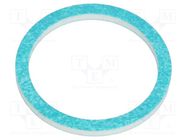 Gasket; composite; Thk: 1.5mm; Øint: 18.6mm; Øout: 22.5mm; PG11 HUMMEL