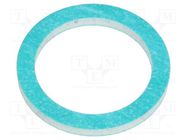 Gasket; composite; Thk: 1.5mm; Øint: 12.5mm; Øout: 16.5mm; PG7 HUMMEL