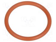 O-ring gasket; VMQ; Thk: 1.8mm; Øint: 17mm; PG13,5; red; -60÷250°C HUMMEL