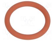 O-ring gasket; VMQ; Thk: 1.8mm; Øint: 19mm; NPT1/2"; red; -60÷250°C 