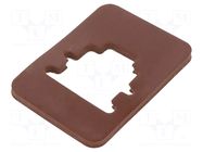 Flat gasket; IP65; NBR caoutchouc; GM/GMN HIRSCHMANN