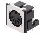 Connector: DIN; socket; female; shielded; PIN: 5; 180°; angled 90° CLIFF