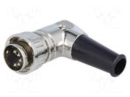 Connector: DIN; plug; male; with strain relief; PIN: 5; 180°; 60V; 4A LUMBERG