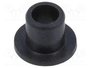 Bearing: sleeve bearing; with flange; Øout: 23mm; Øint: 20mm; black IGUS