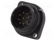 Connector: circular; socket; male; PIN: 9; IP68; SP21; 5A; 500V WEIPU