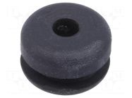 Grommet; Ømount.hole: 7mm; Øhole: 3mm; caoutchouc; black; -30÷90°C LAPP