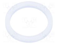 Gasket; polyetylene; Thk: 2mm; Øint: 15.2mm; Øout: 19mm; PG9 HUMMEL