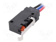 Microswitch SNAP ACTION; 5A/250VAC; 5A/30VDC; SPDT; ON-(ON); D2VW OMRON Electronic Components