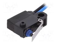 Microswitch SNAP ACTION; 0.1A/125VAC; 2A/12VDC; with lever; IP67 OMRON Electronic Components