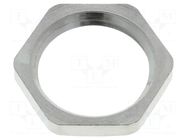 Nut; PG9; brass; Thk: 2.8mm; Spanner: 18mm; Thread: PG; SKINDICHT® LAPP