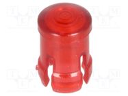 LED lens; round; red; lowprofile; 3mm KEYSTONE