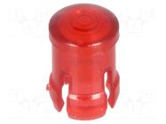 LED lens; round; red; lowprofile; 3mm KEYSTONE