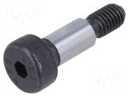 Shoulder screw; steel; M5; 0.8; Thread len: 9.5mm; hex key; HEX 3mm ELESA+GANTER