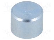 Magnet: permanent; neodymium; H: 4.5mm; 5N; Ø: 6mm; Enclos.mat: steel ELESA+GANTER